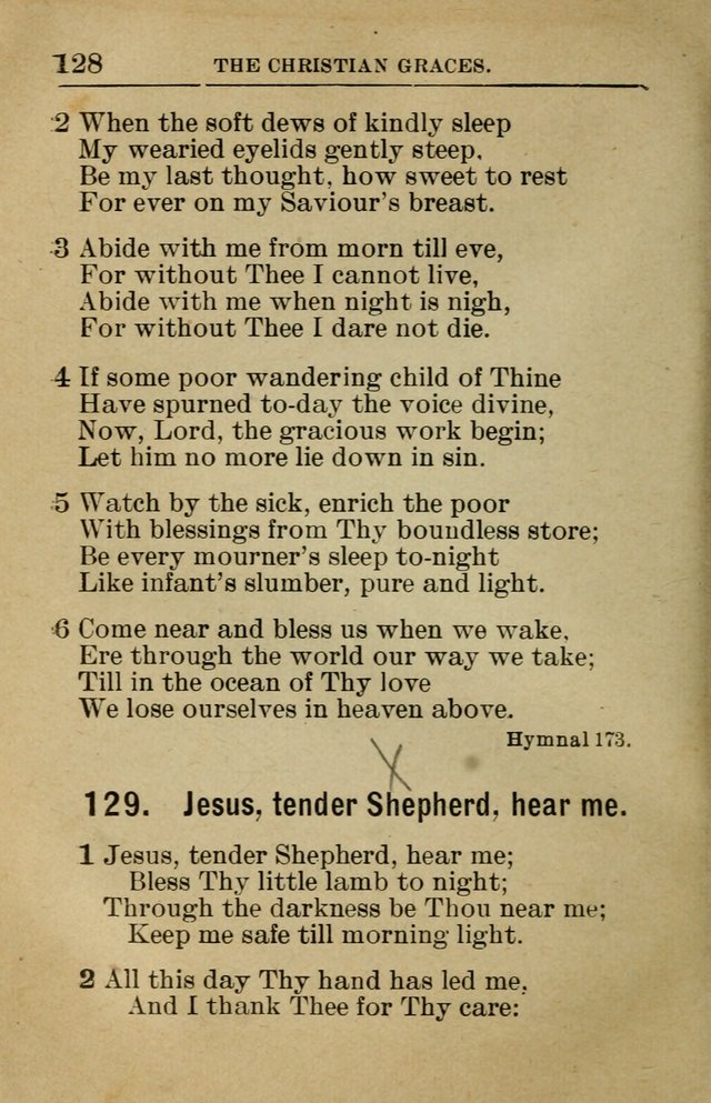 Sunday School Book: containing liturgy and hymns for the Sunday School (Rev. and Enl. Ed.) page 130