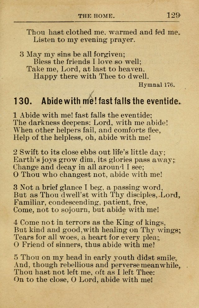 Sunday School Book: containing liturgy and hymns for the Sunday School (Rev. and Enl. Ed.) page 131