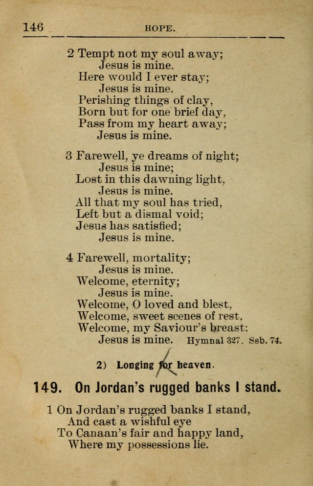 Sunday School Book: containing liturgy and hymns for the Sunday School (Rev. and Enl. Ed.) page 148