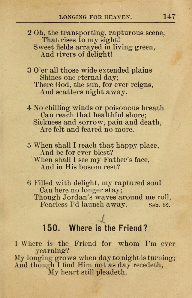 Sunday School Book: containing liturgy and hymns for the Sunday School (Rev. and Enl. Ed.) page 149