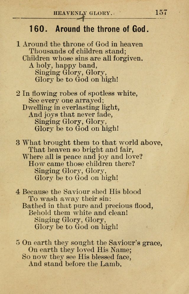 Sunday School Book: containing liturgy and hymns for the Sunday School (Rev. and Enl. Ed.) page 159