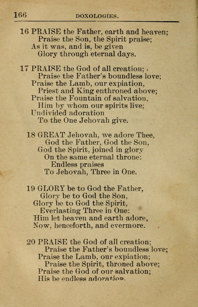 Sunday School Book: containing liturgy and hymns for the Sunday School (Rev. and Enl. Ed.) page 168