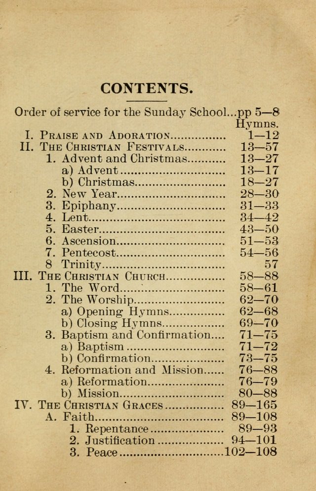 Sunday School Book: containing liturgy and hymns for the Sunday School (Rev. and Enl. Ed.) page 3