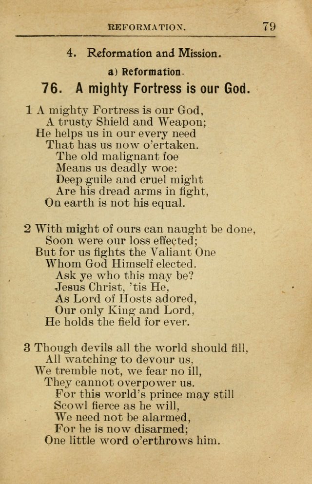 Sunday School Book: containing liturgy and hymns for the Sunday School (Rev. and Enl. Ed.) page 79