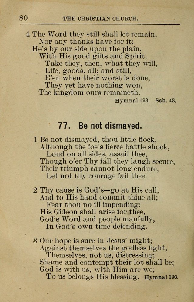 Sunday School Book: containing liturgy and hymns for the Sunday School (Rev. and Enl. Ed.) page 80