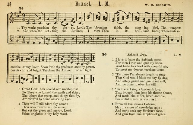 The Sabbath School: a complete collection of hymns and tunes for Sabbath schools, families, and social gatherings page 18