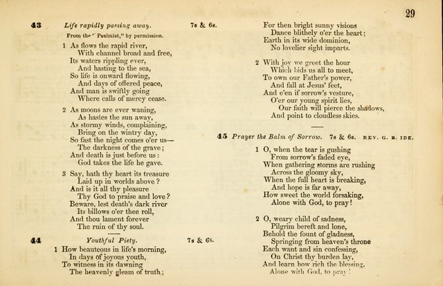 The Sabbath School: a complete collection of hymns and tunes for Sabbath schools, families, and social gatherings page 29