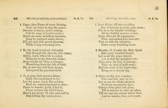 The Sabbath School: a complete collection of hymns and tunes for Sabbath schools, families, and social gatherings page 43