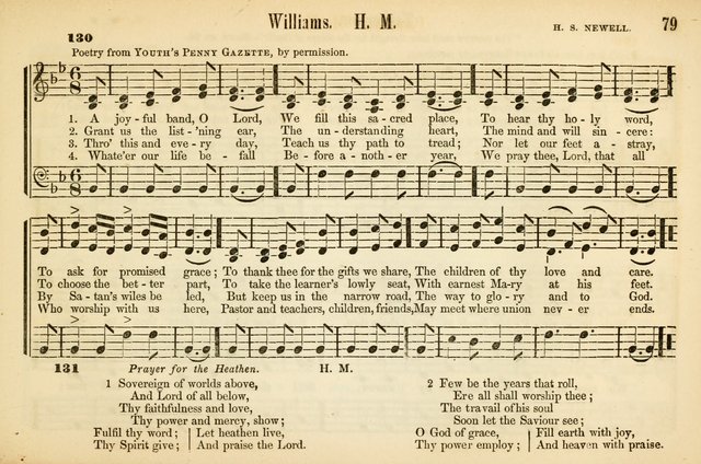 The Sabbath School: a complete collection of hymns and tunes for Sabbath schools, families, and social gatherings page 79