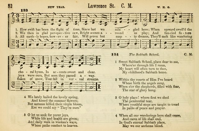 The Sabbath School: a complete collection of hymns and tunes for Sabbath schools, families, and social gatherings page 82