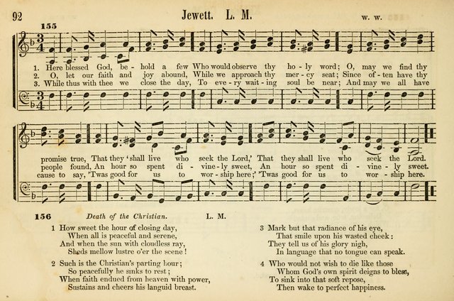 The Sabbath School: a complete collection of hymns and tunes for Sabbath schools, families, and social gatherings page 92