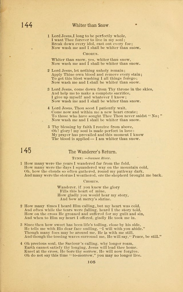 Songs and Solos used by the Christian Crusaders: in their Special Soul-Saving Work: and adapted for the church, grove, school, choir, and home page 104