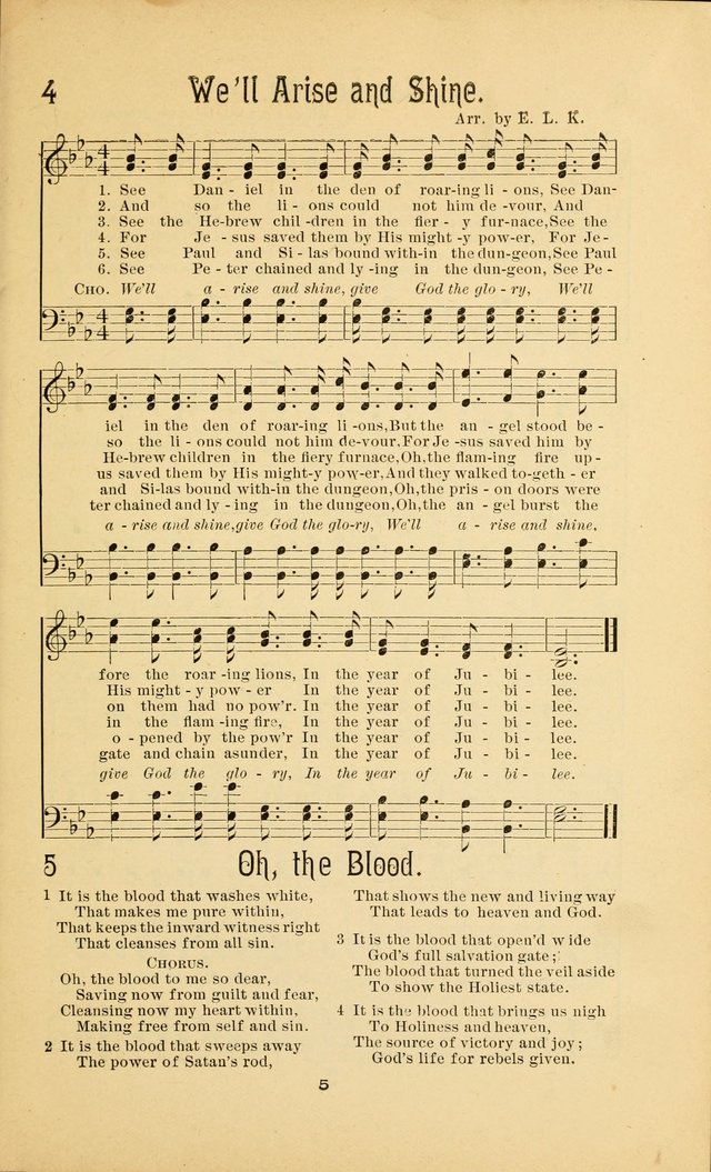 Songs and Solos used by the Christian Crusaders: in their Special Soul-Saving Work: and adapted for the church, grove, school, choir, and home page 4