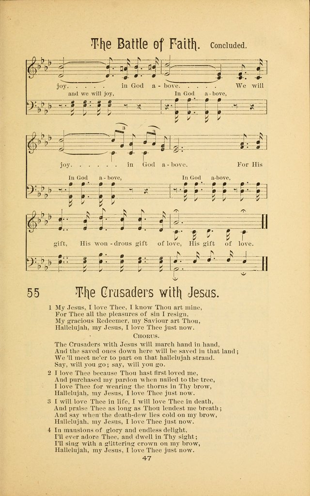 Songs and Solos used by the Christian Crusaders: in their Special Soul-Saving Work: and adapted for the church, grove, school, choir, and home page 46