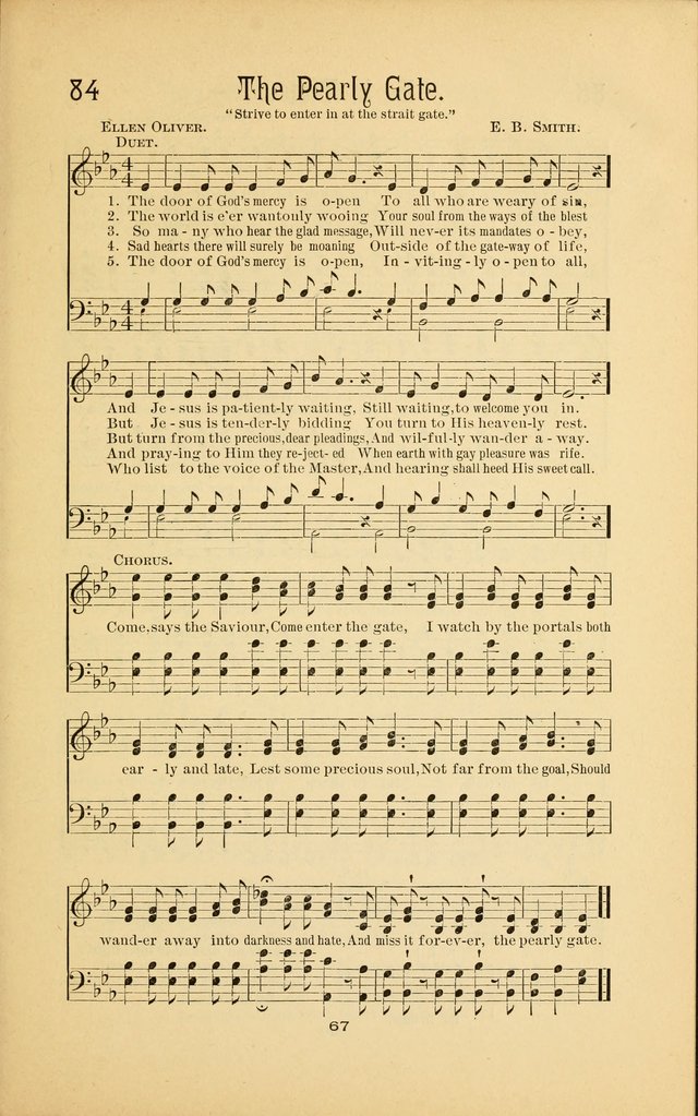 Songs and Solos used by the Christian Crusaders: in their Special Soul-Saving Work: and adapted for the church, grove, school, choir, and home page 66