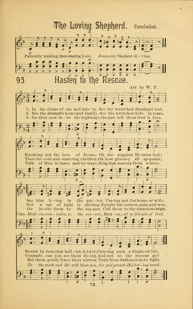 Songs and Solos used by the Christian Crusaders: in their Special Soul-Saving Work: and adapted for the church, grove, school, choir, and home page 74