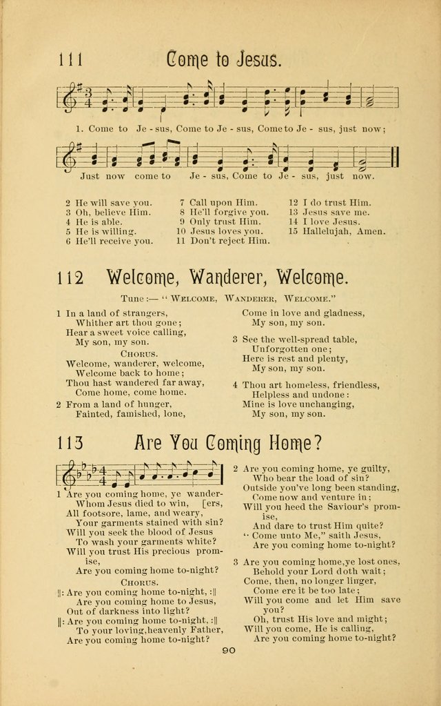 Songs and Solos used by the Christian Crusaders: in their Special Soul-Saving Work: and adapted for the church, grove, school, choir, and home page 89