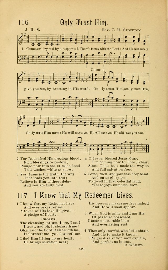 Songs and Solos used by the Christian Crusaders: in their Special Soul-Saving Work: and adapted for the church, grove, school, choir, and home page 91