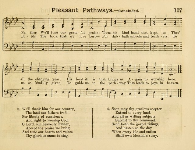 The Sweet Singer: a collection of hymns and tunes for Sunday-schools. Together with a variety suitable for day-schools, revival occasions, and the family circle page 107