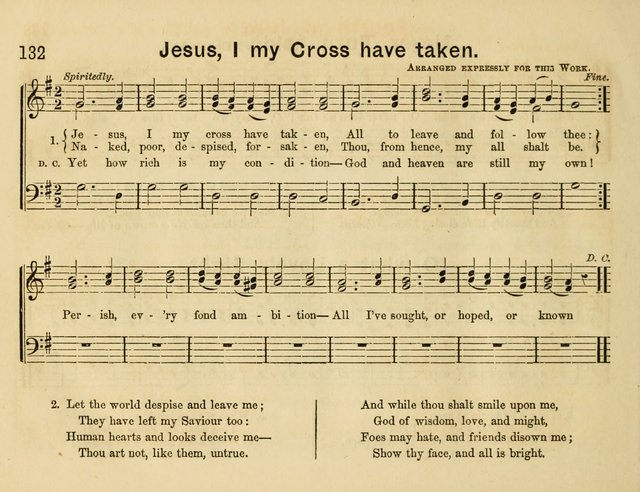 The Sweet Singer: a collection of hymns and tunes for Sunday-schools. Together with a variety suitable for day-schools, revival occasions, and the family circle page 132