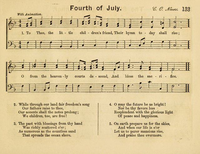 The Sweet Singer: a collection of hymns and tunes for Sunday-schools. Together with a variety suitable for day-schools, revival occasions, and the family circle page 133