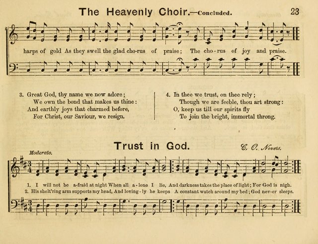 The Sweet Singer: a collection of hymns and tunes for Sunday-schools. Together with a variety suitable for day-schools, revival occasions, and the family circle page 23