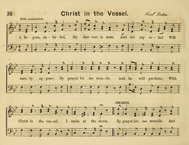 The Sweet Singer: a collection of hymns and tunes for Sunday-schools. Together with a variety suitable for day-schools, revival occasions, and the family circle page 30