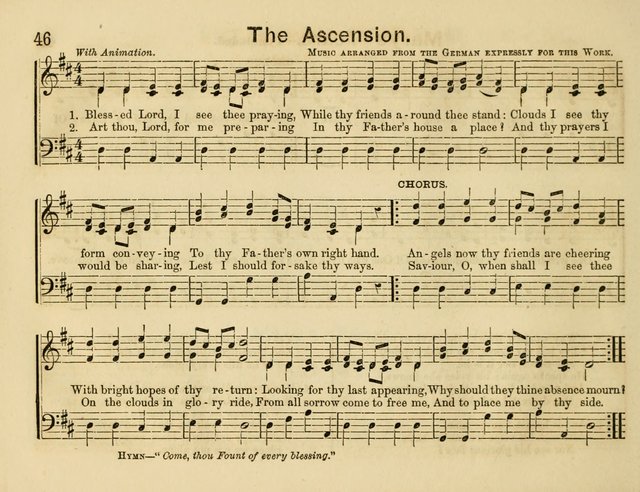 The Sweet Singer: a collection of hymns and tunes for Sunday-schools. Together with a variety suitable for day-schools, revival occasions, and the family circle page 46