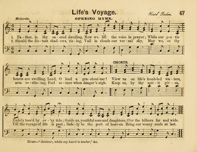 The Sweet Singer: a collection of hymns and tunes for Sunday-schools. Together with a variety suitable for day-schools, revival occasions, and the family circle page 47