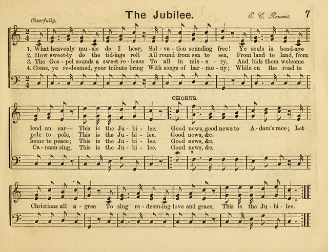 The Sweet Singer: a collection of hymns and tunes for Sunday-schools. Together with a variety suitable for day-schools, revival occasions, and the family circle page 7