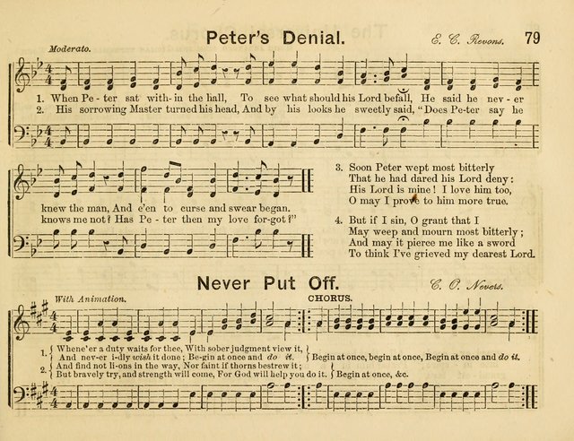 The Sweet Singer: a collection of hymns and tunes for Sunday-schools. Together with a variety suitable for day-schools, revival occasions, and the family circle page 79