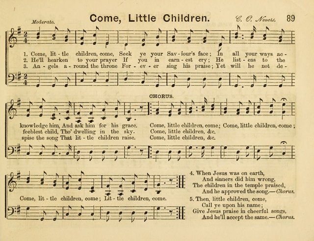 The Sweet Singer: a collection of hymns and tunes for Sunday-schools. Together with a variety suitable for day-schools, revival occasions, and the family circle page 89