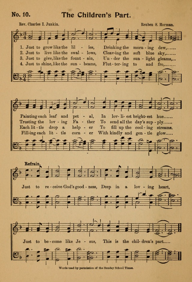 Song Stories: a collection of songs for the primary department of Sunday schools. page 19