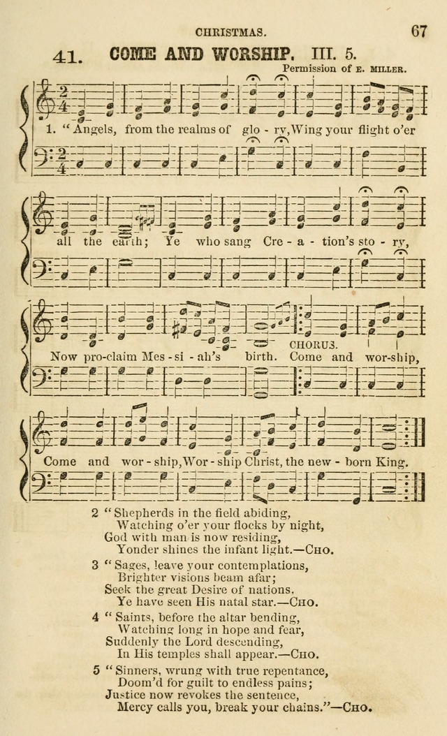 The Sunday School Chant and Tune Book: a collection of canticles, hymns and carols for the Sunday schools of the Episcopal Church page 67