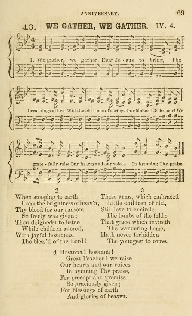 The Sunday School Chant and Tune Book: a collection of canticles, hymns and carols for the Sunday schools of the Episcopal Church page 69