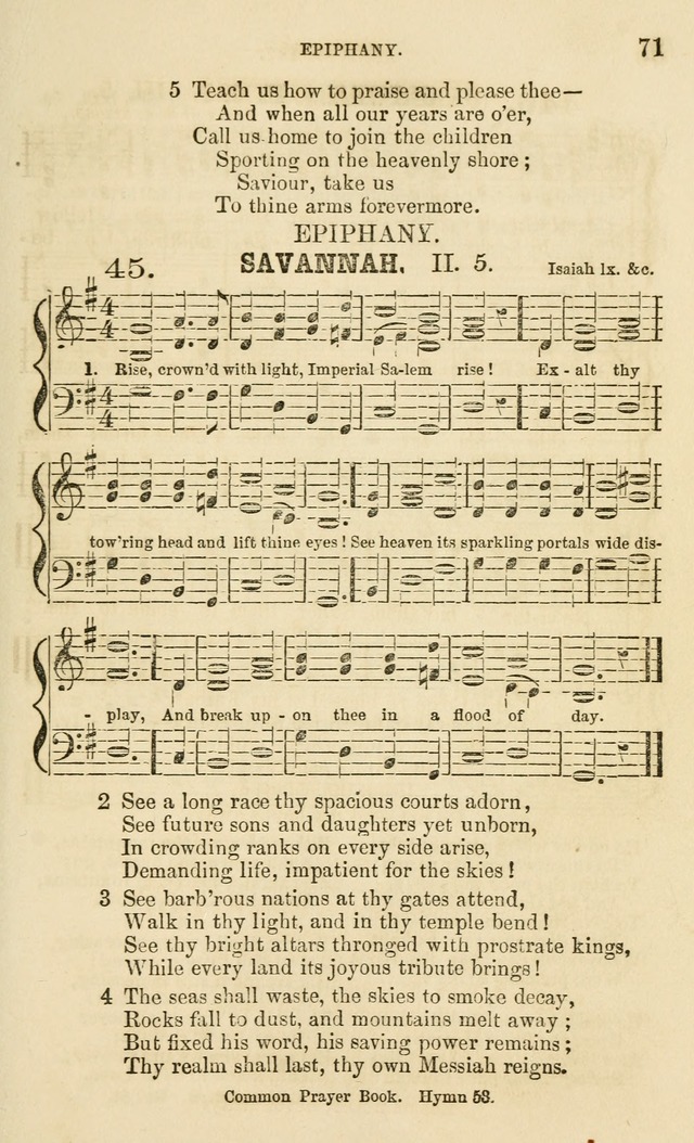 The Sunday School Chant and Tune Book: a collection of canticles, hymns and carols for the Sunday schools of the Episcopal Church page 71