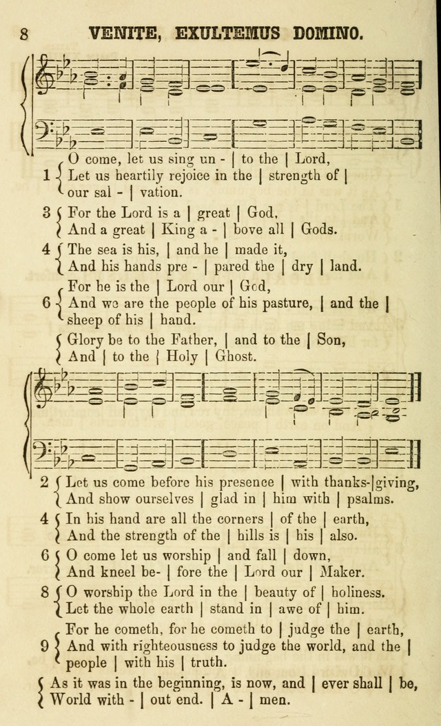 The Sunday School Chant and Tune Book: a collection of canticles, hymns and carols for the Sunday schools of the Episcopal Church page 8