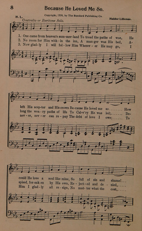 Sacred Solos and Duets: suitable for special music in church service, gospel meetings, Sunday school, Christian Endeavor, etc. page 10