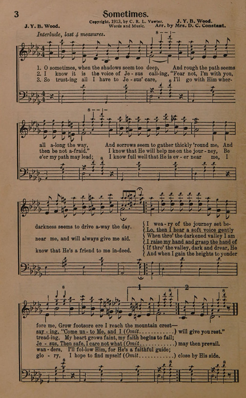 Sacred Solos and Duets: suitable for special music in church service, gospel meetings, Sunday school, Christian Endeavor, etc. page 4