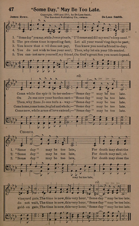 Sacred Solos and Duets: suitable for special music in church service, gospel meetings, Sunday school, Christian Endeavor, etc. page 51