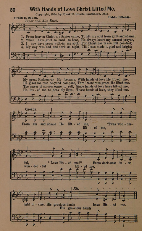 Sacred Solos and Duets: suitable for special music in church service, gospel meetings, Sunday school, Christian Endeavor, etc. page 54