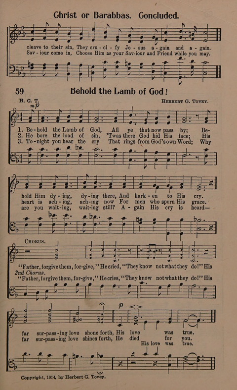 Sacred Solos and Duets: suitable for special music in church service, gospel meetings, Sunday school, Christian Endeavor, etc. page 63