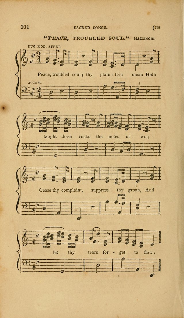 Sacred Songs for Family and Social Worship: comprising the most approved spiritual hymns with chaste and popular tunes page 116