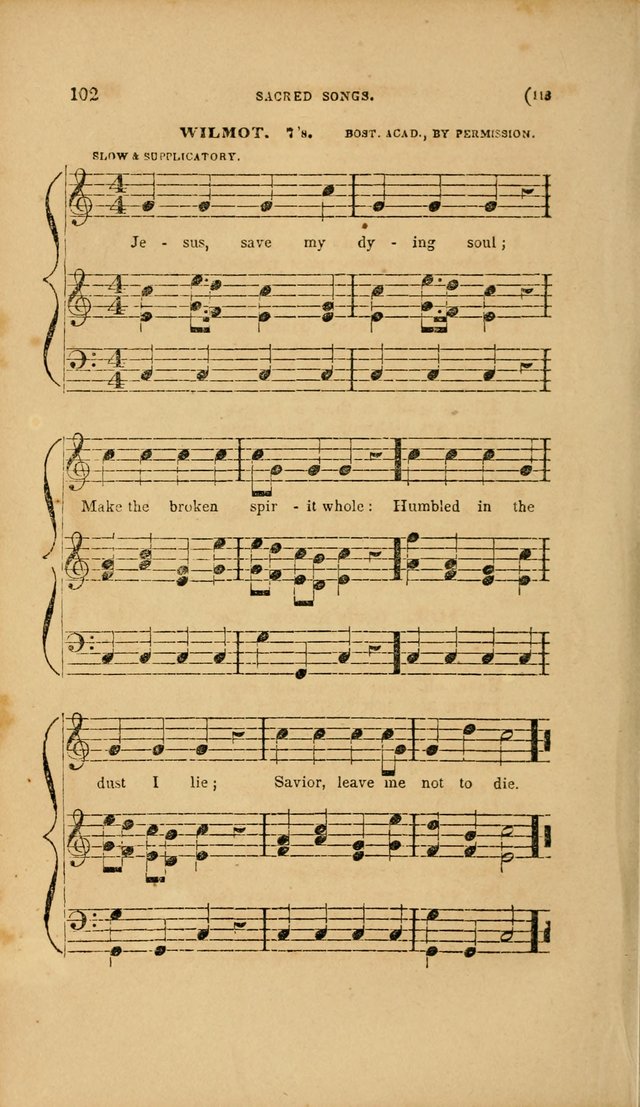 Sacred Songs for Family and Social Worship: comprising the most approved spiritual hymns with chaste and popular tunes page 118