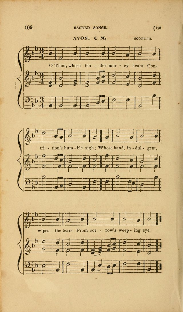 Sacred Songs for Family and Social Worship: comprising the most approved spiritual hymns with chaste and popular tunes page 126