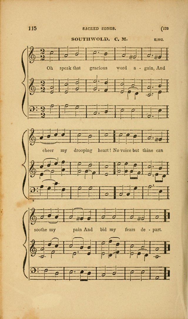 Sacred Songs for Family and Social Worship: comprising the most approved spiritual hymns with chaste and popular tunes page 132