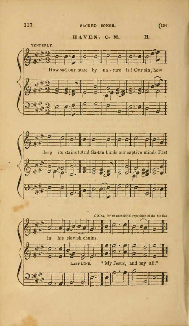 Sacred Songs for Family and Social Worship: comprising the most approved spiritual hymns with chaste and popular tunes page 134