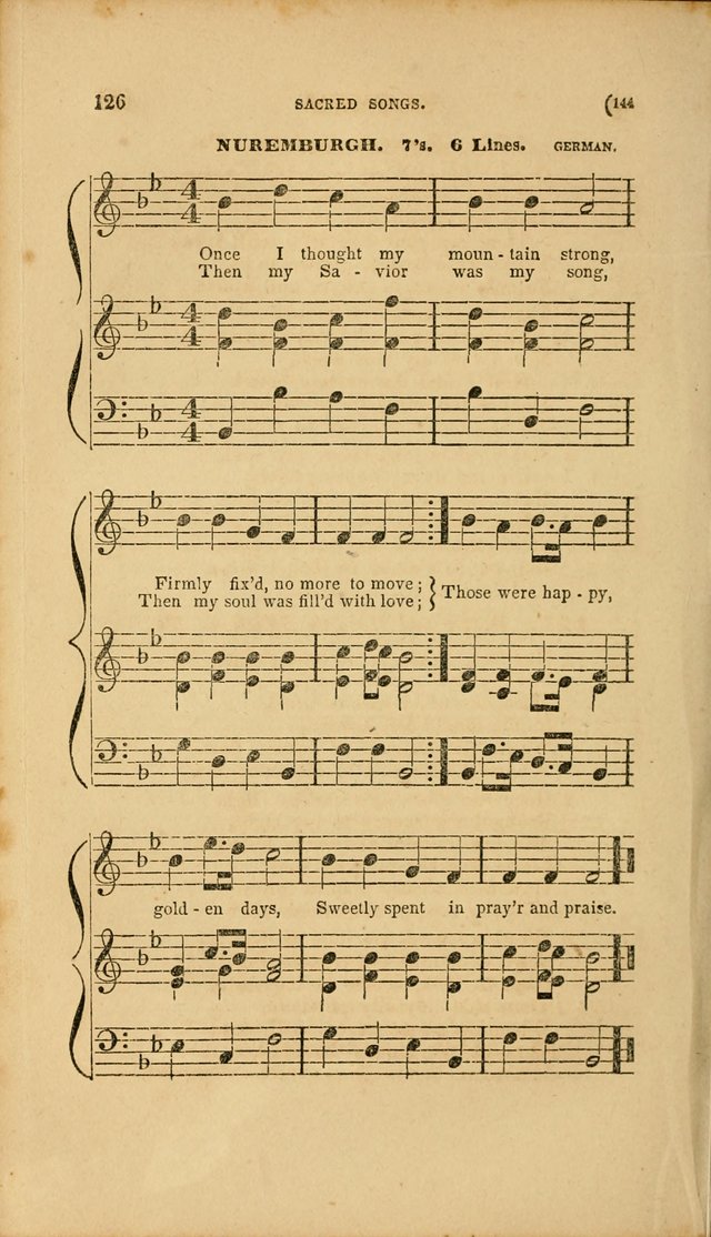 Sacred Songs for Family and Social Worship: comprising the most approved spiritual hymns with chaste and popular tunes page 144