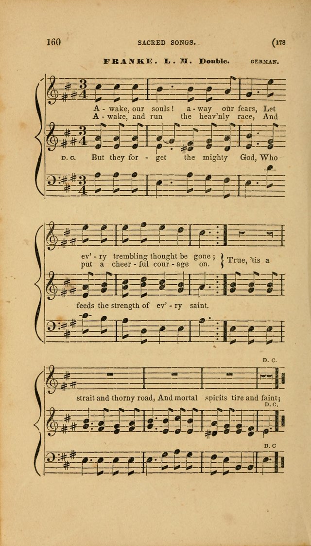 Sacred Songs for Family and Social Worship: comprising the most approved spiritual hymns with chaste and popular tunes page 178