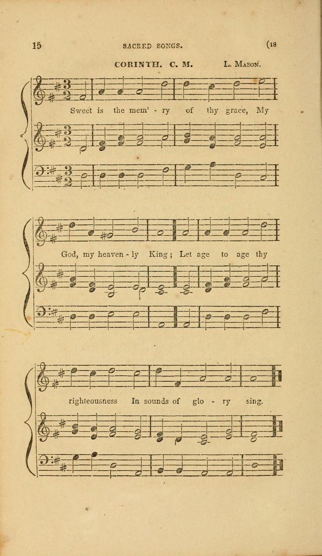 Sacred Songs for Family and Social Worship: comprising the most approved spiritual hymns with chaste and popular tunes page 18